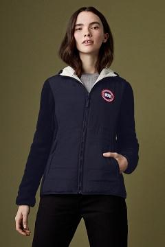 Ropa Canada Goose Mujer Mexico - Capilano Reversible Forro Polar Azul Marino PA0263415